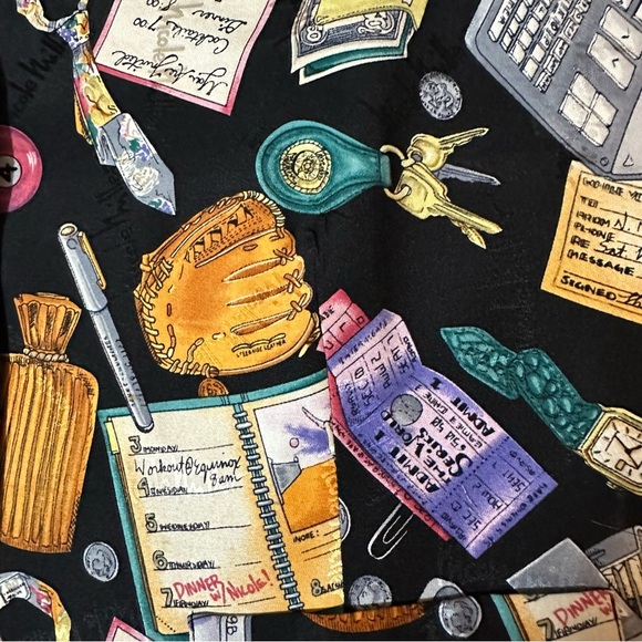 Vintage 1994 Nicole Miller Silk Vest Limited Edition - Picture 2 of 7